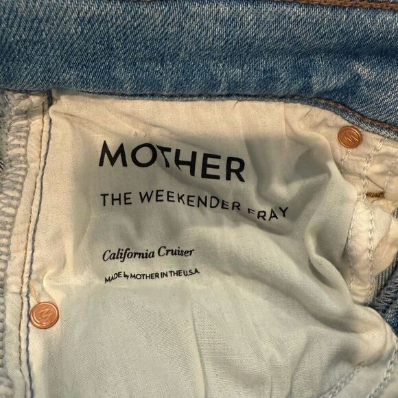 Mother The Weekender Fray Jeans in California Cruiser Size 24 - Picture 6 of 9